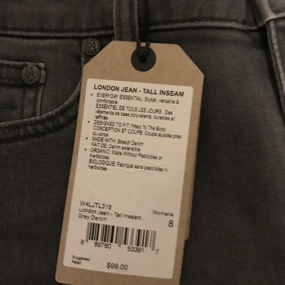Women's Gray Skinny Jeans - Picture 10 of 10
